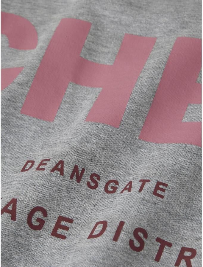 NAME IT KIDS oversized sweater met backprint grijs Backprint - Foto 2