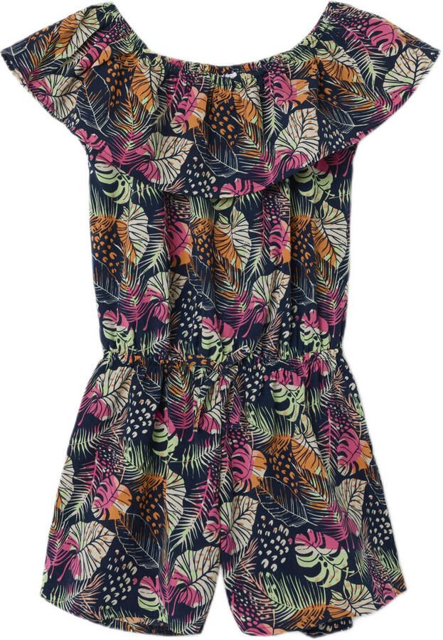 Name It Korte jumpsuit NKFVINAYA PLAYSUIT FFF Kunstvezel elastische band all-over print - Foto 3