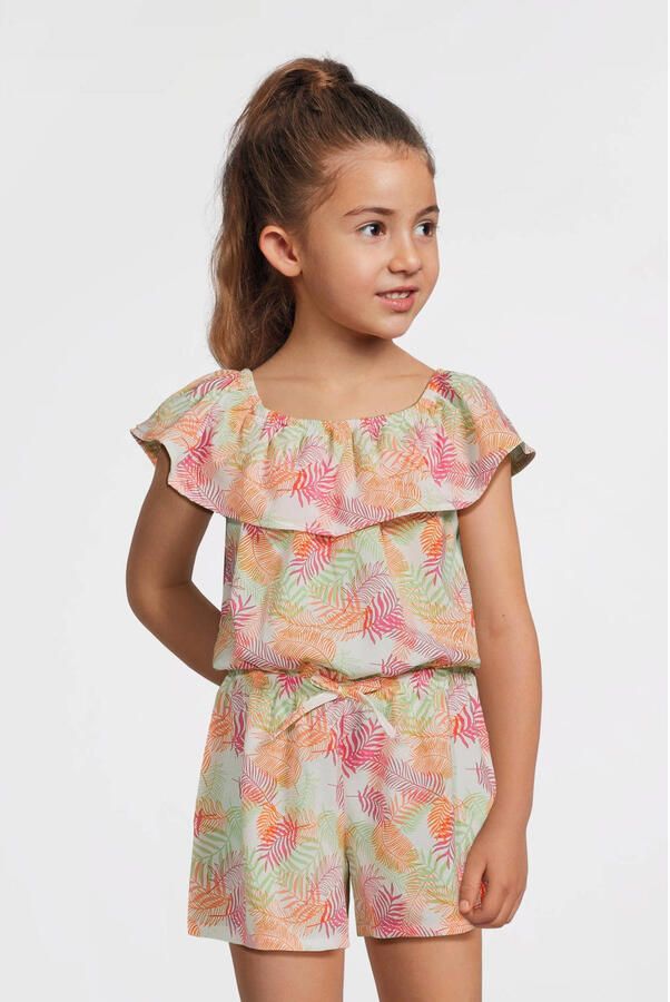 NAME IT KIDS playsuit lichtgroen roze wit - Foto 2