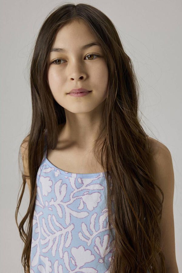 NAME IT KIDS playsuit met blad print blauw - Foto 2