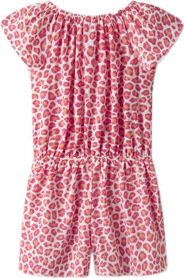 NAME IT KIDS playsuit roze oranje wit