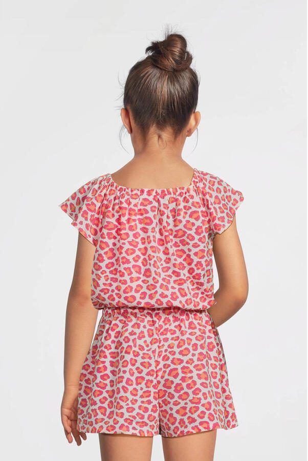 NAME IT KIDS playsuit roze oranje wit - Foto 4