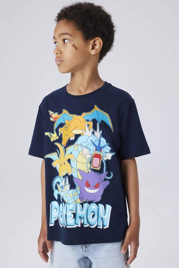 NAME IT KIDS Pokemon T-shirt donkerblauw