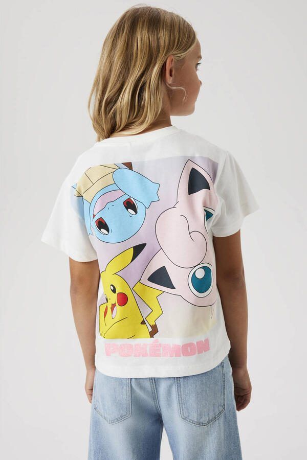 Name It T-shirt NKFDYPPI POKEMON SS RLX TOP NOOS SKY met geweldig pokémon borst- en groot rugmotief - Foto 2