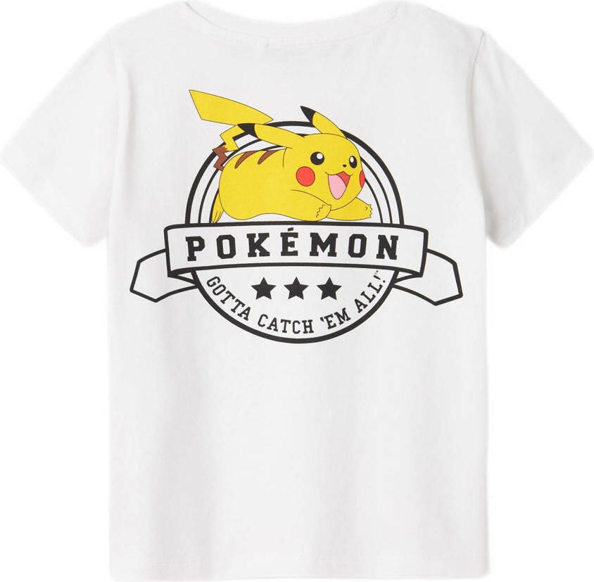 Name It T-shirt NKMDEX POKEMON SS NREG TOP BOX NOOS SKY met geweldige pokémon-motieven op het voor- en achterpand