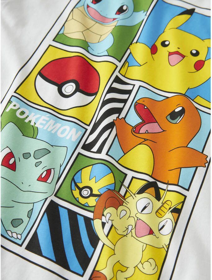 NAME IT KIDS Pokemon T-shirt wit - Foto 3