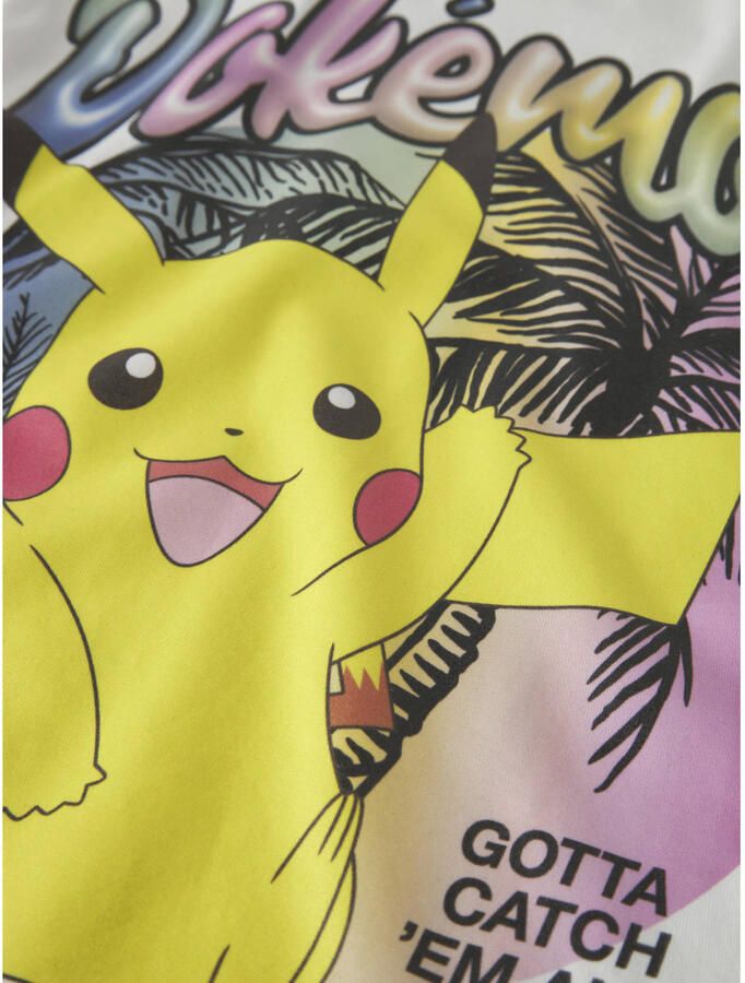 NAME IT KIDS Pokemon T-shirt wit - Foto 3