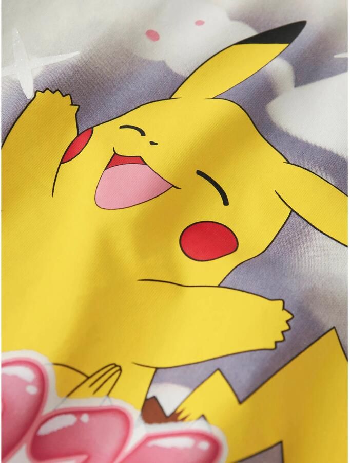 NAME IT KIDS Pokemon T-shirt wit Meisjes Katoen Ronde hals Personage - Foto 2