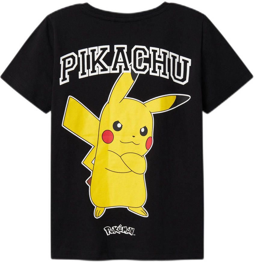 Name It T-shirt NKMDEX POKEMON SS NREG TOP BOX NOOS SKY met geweldige pokémon-motieven op het voor- en achterpand