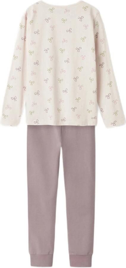 Name It Pyjama NKFNIGHTSET BARELY PINK BOW NOOS met alloverprint op het bovenstuk (set 2-delig) - Foto 3