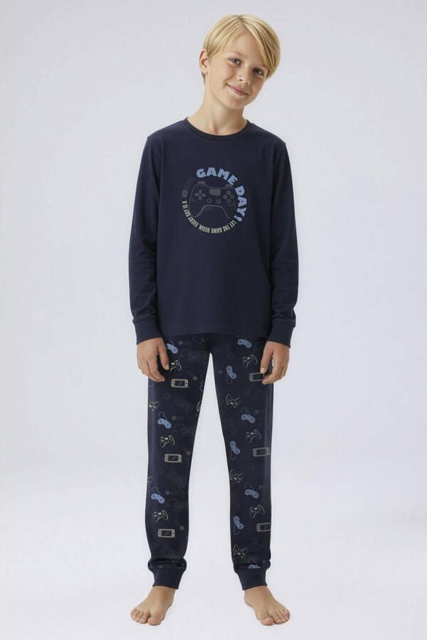 NAME IT KIDS pyjama donkerblauw - Foto 2