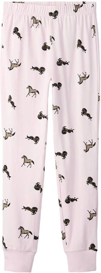 NAME IT KIDS pyjama met all over print lichtroze - Foto 3