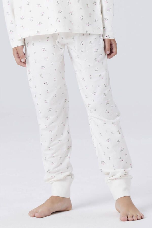 NAME IT KIDS pyjama met bloemen print ecru - Foto 3