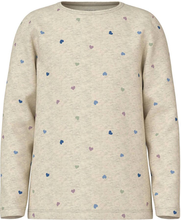 NAME IT KIDS pyjama met hartjes print ecru - Foto 2