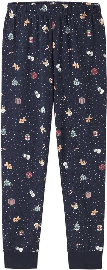 NAME IT KIDS pyjama met print donkerblauw Stretchkatoen Ronde hals - Foto 3