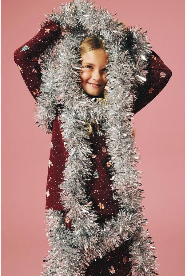 NAME IT KIDS pyjama met print donkerrood Stretchkatoen Ronde hals - Foto 2