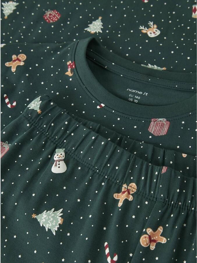 NAME IT KIDS pyjama met print groen - Foto 2