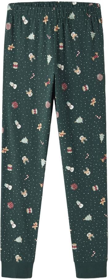 NAME IT KIDS pyjama met print groen - Foto 3