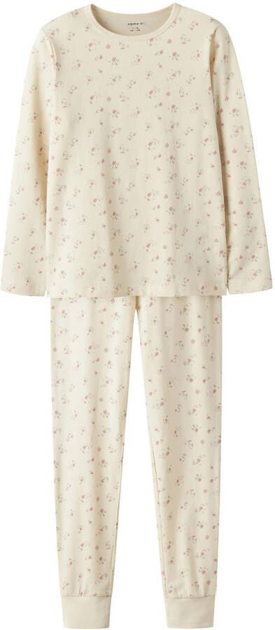 NAME IT KIDS pyjama NKFNIGHTSET FLOWER ecru - Foto 3