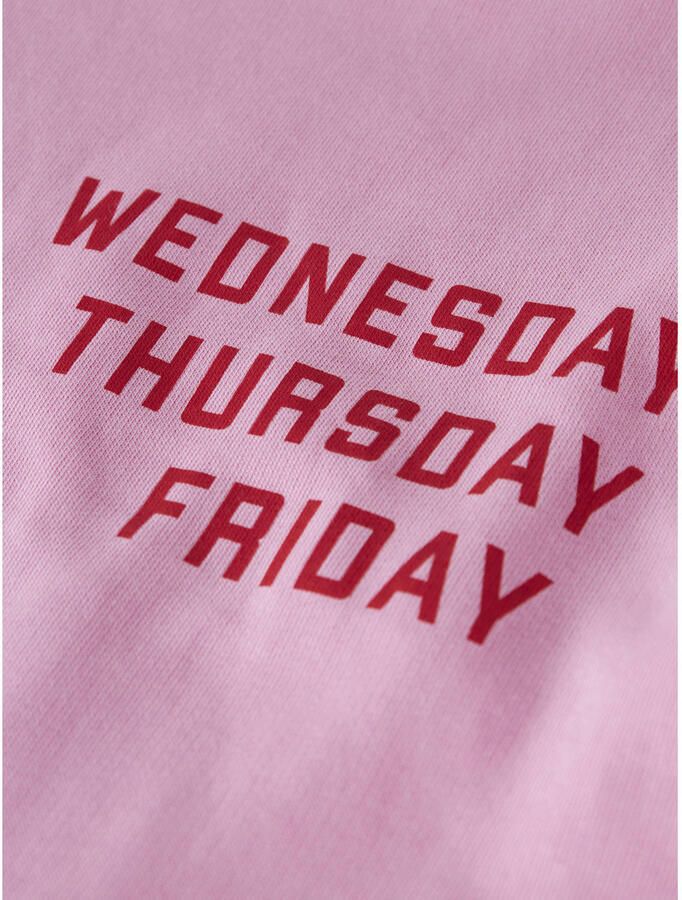 NAME IT KIDS rechtvallende sweater met backprint roze - Foto 2