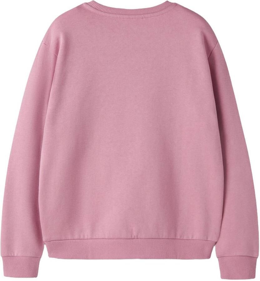 NAME IT KIDS rechtvallende sweater met print roze Printopdruk - Foto 2