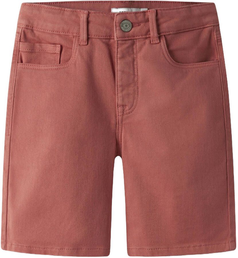 NAME IT KIDS regular bermuda short koraalrood