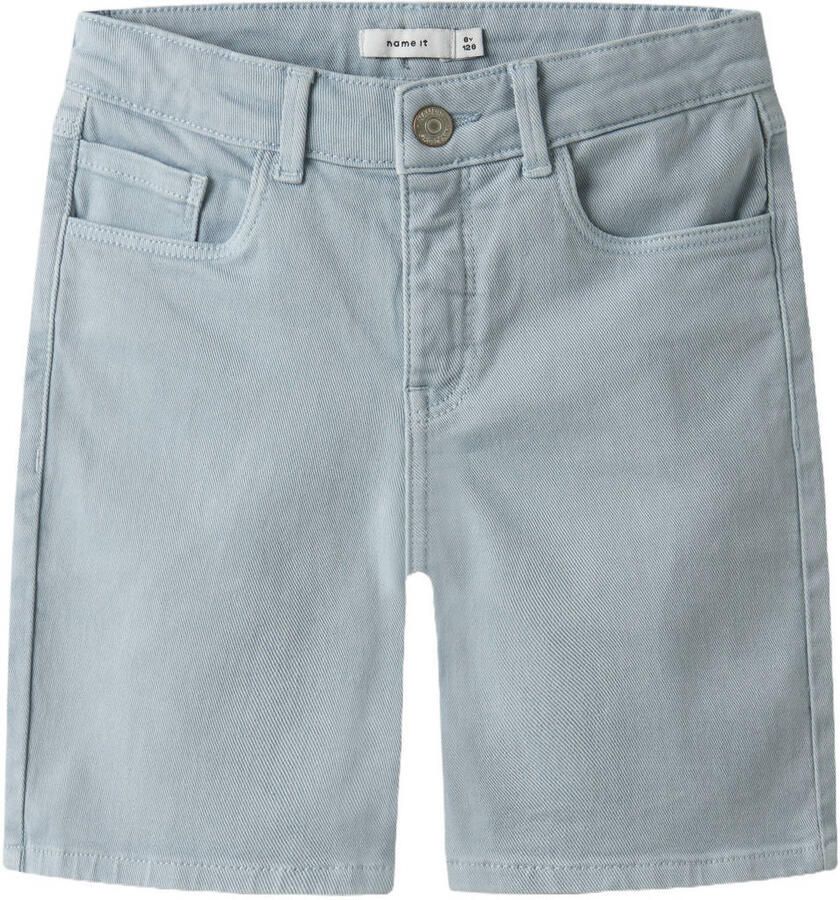 NAME IT KIDS regular bermuda short lichtblauw