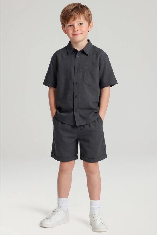 NAME IT KIDS regular casual short donkerblauw - Foto 2