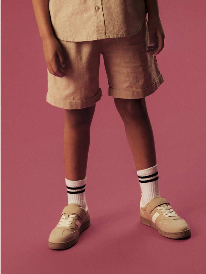 NAME IT KIDS regular casual short grijsbruin