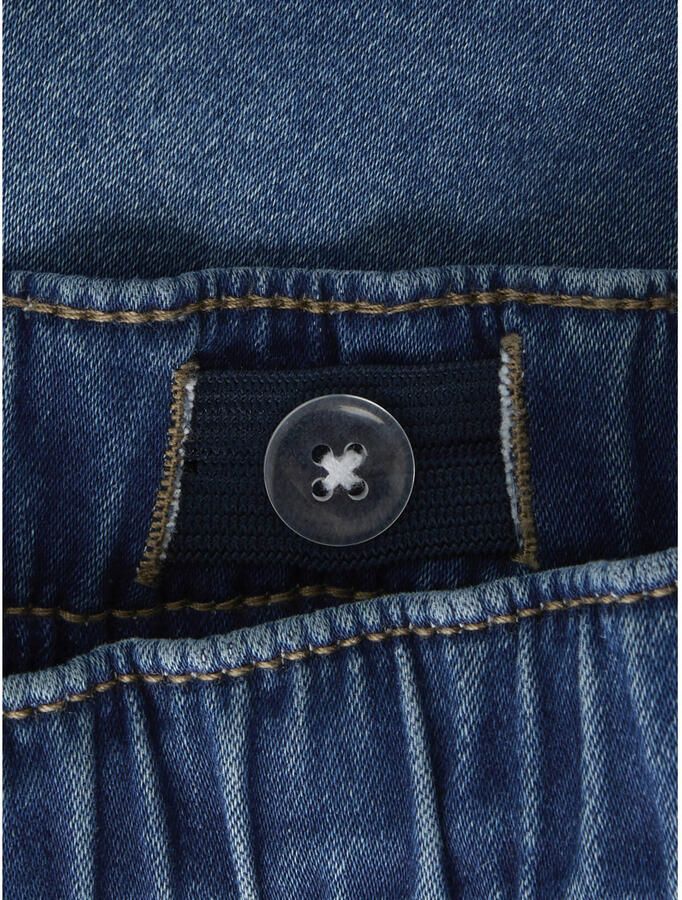 Name It Jeansshort NKMRYAN JOGGER DNM L SHOR Katoenmix elastische manchet verstelbaar