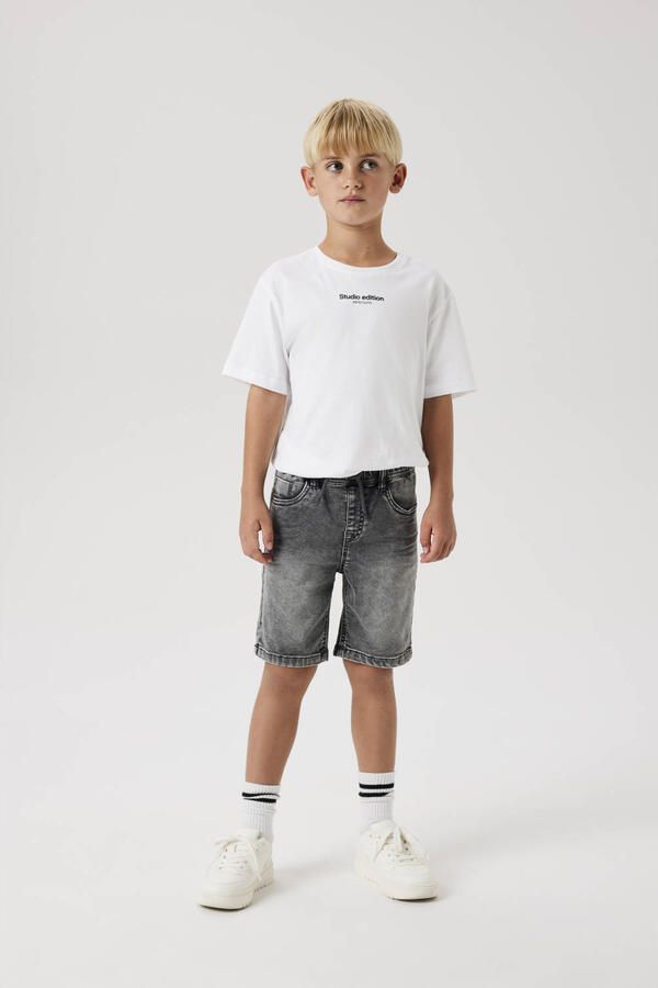 Name It Jeansshort NKMRYAN JOGGER DNM L SHOR Katoenmix elastische manchet verstelbaar - Foto 3