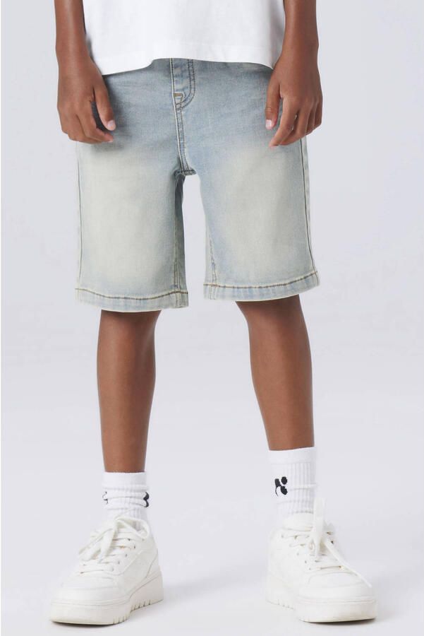 NAME IT KIDS regular denim short light blue denim
