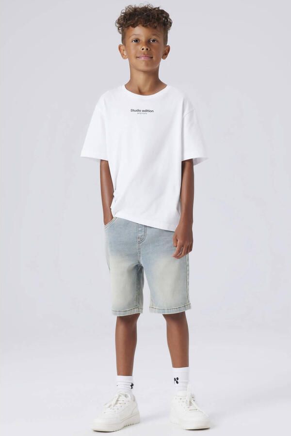 NAME IT KIDS regular denim short light blue denim - Foto 3