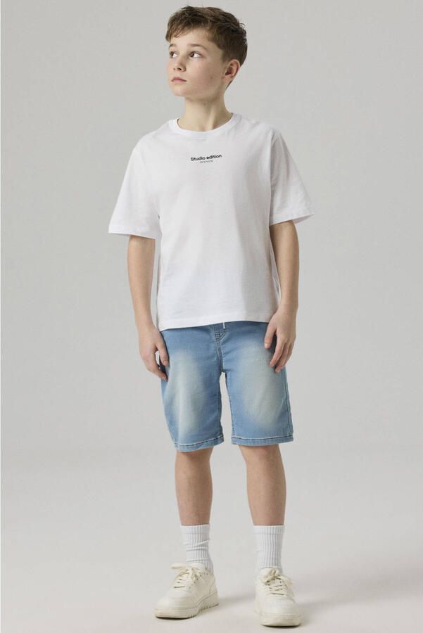 Name It Jeansshort NKMRYAN JOGGER DNM L SHOR Katoenmix elastische manchet verstelbaar - Foto 4