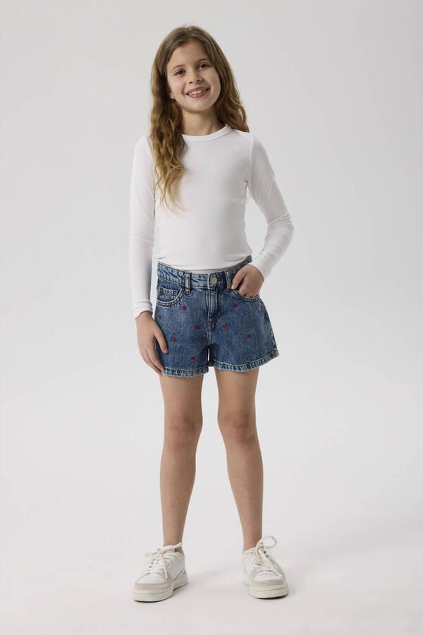 Name It Jeansshort NKFBELLA REG DNM SHORTS 3674-BE NOOS Katoen verstelbare band geborduurde details - Foto 3