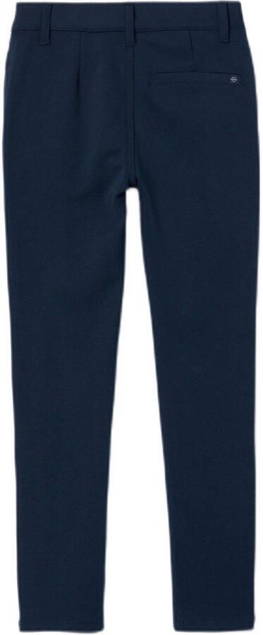 Name it KIDS regular fit broek NMMSILAS donkerblauw Jongens Viscose Effen 128
