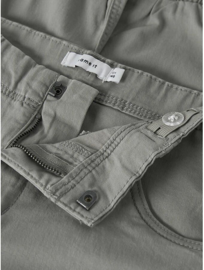 Name it KIDS regular fit cargobroek NKMRYAN beige Jongens Stretchkatoen 116 - Foto 2