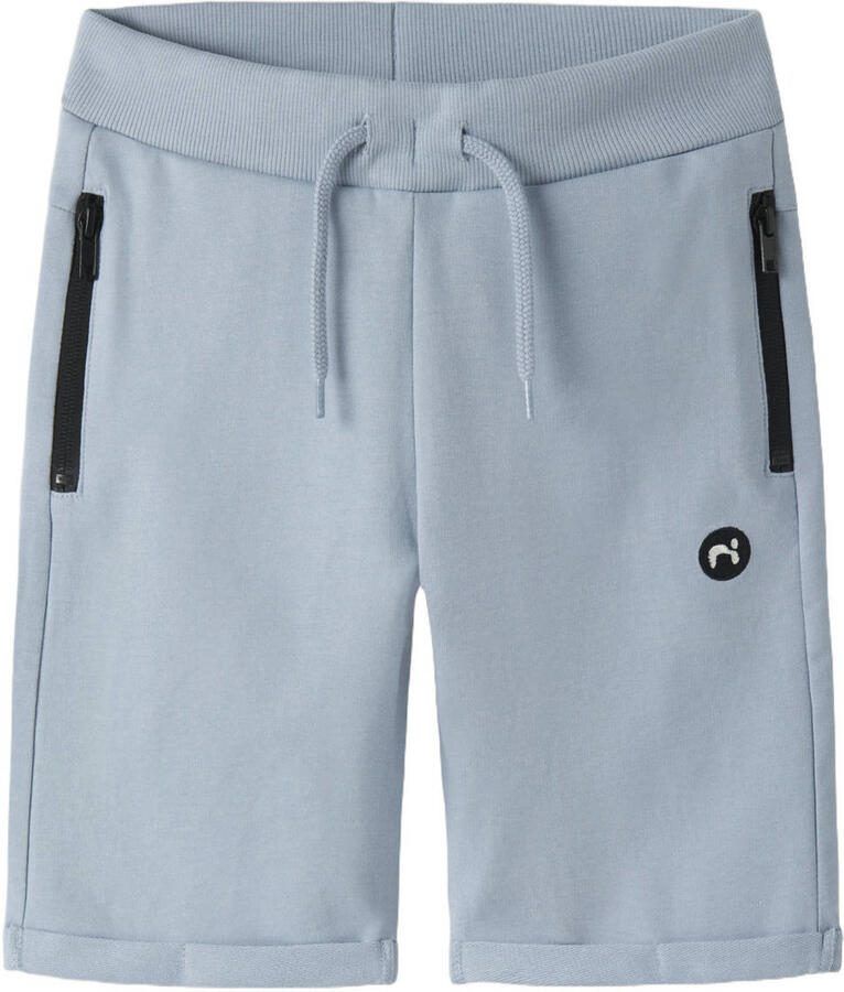 NAME IT KIDS regular sweatshort lichtblauw