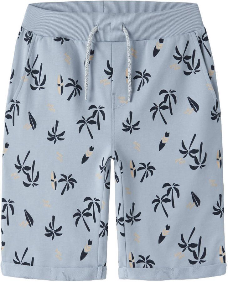NAME IT KIDS regular sweatshort lichtblauw