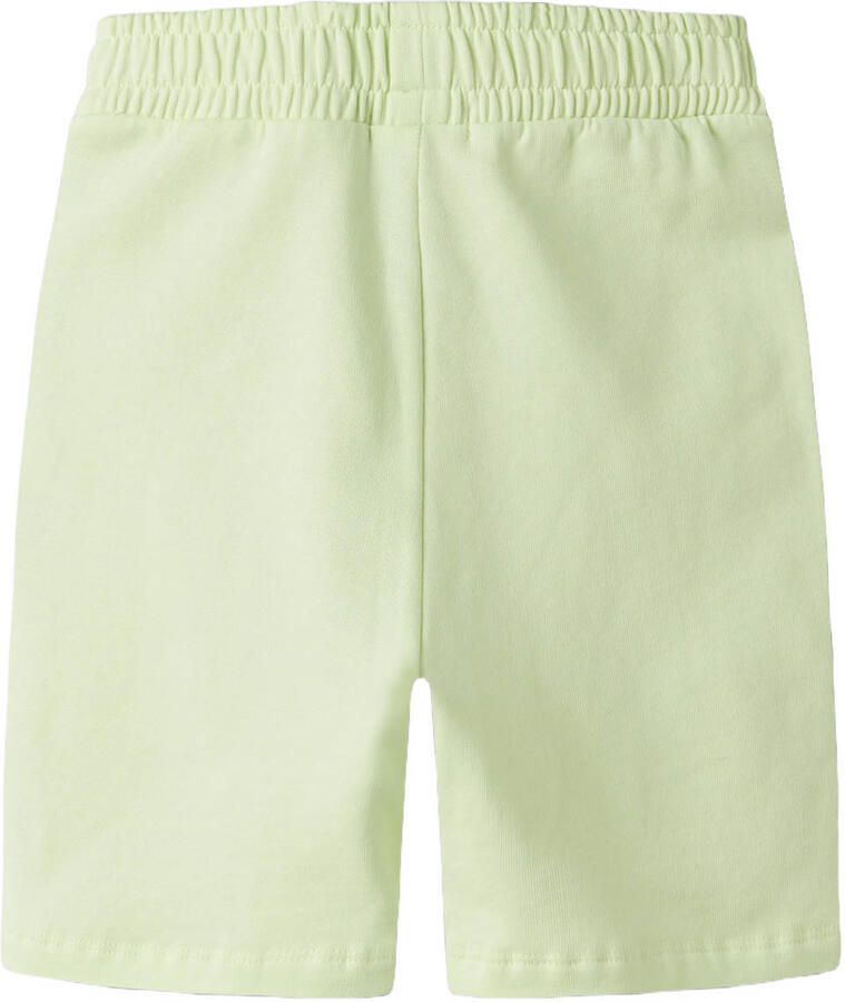 NAME IT KIDS regular sweatshort limegroen - Foto 2