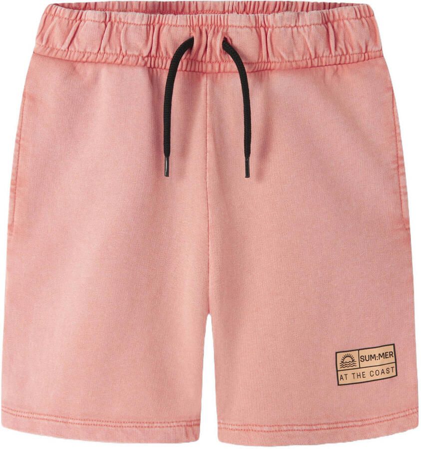 NAME IT KIDS regular sweatshort oranjeroze