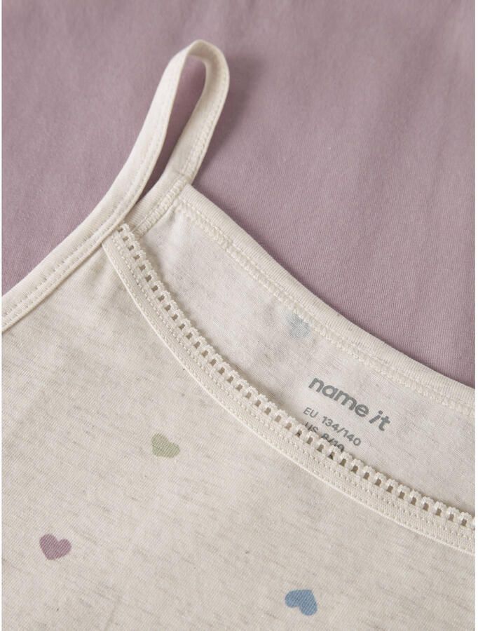 NAME IT KIDS singlet ecru roze (set van 2) - Foto 2