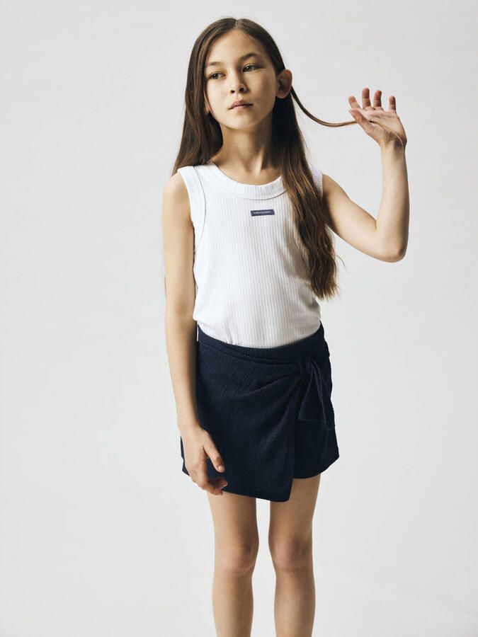 NAME IT KIDS skort gebreid donkerblauw