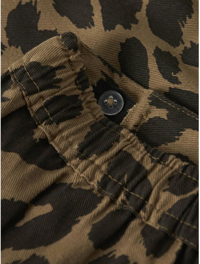 NAME IT KIDS skort met panterprint bruin - Foto 2