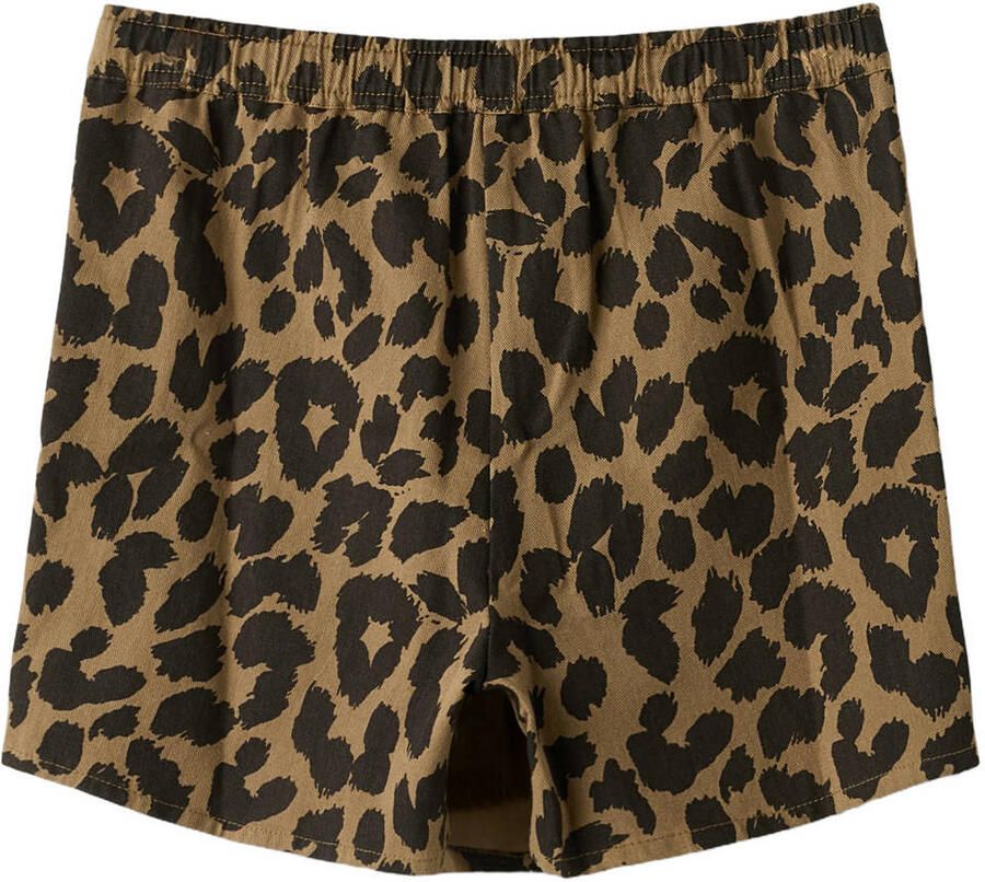 NAME IT KIDS skort met panterprint bruin - Foto 2