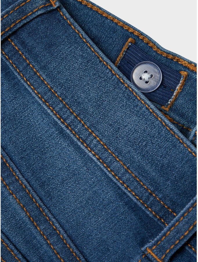 NAME IT KIDS slim denim short dark blue denim