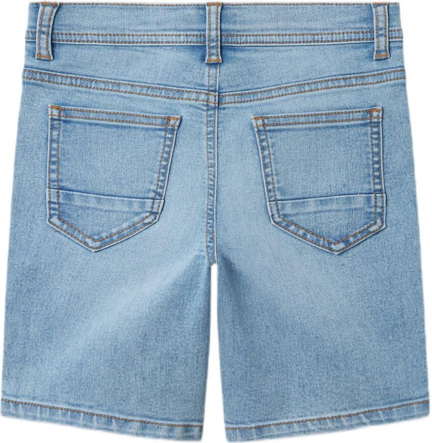 NAME IT KIDS slim denim short light blue denim