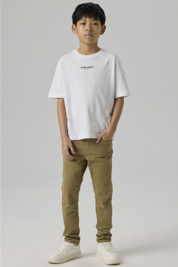 Name It Skinnybroek NKMTHEO voor jongens met verstelbare tailleband en smal silhouet