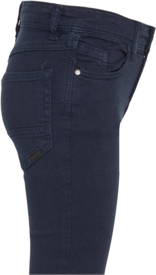 Name it KIDS slim fit broek NKMTHEO donkerblauw Jongens Stretchkatoen Effen 104 - Foto 2