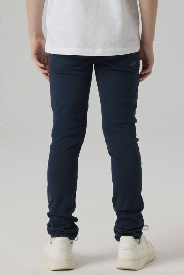 Name it KIDS slim fit broek NKMTHEO donkerblauw Jongens Stretchkatoen Effen 176 - Foto 2